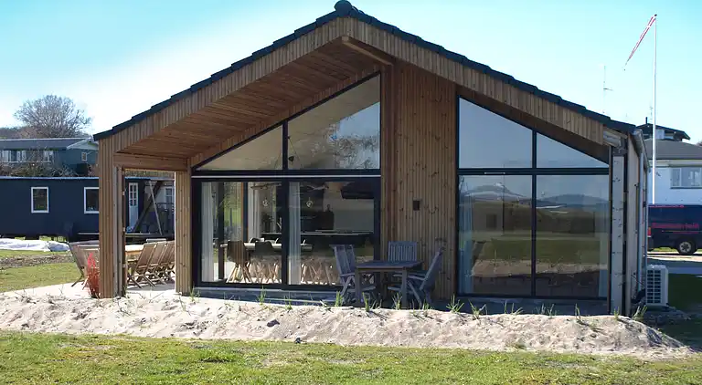 1. række  med havudsigt.