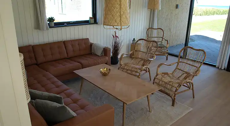 1. række  med havudsigt.