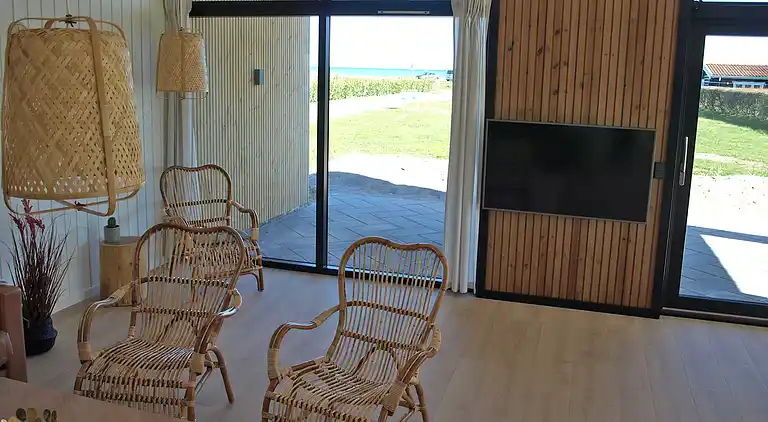 1. række  med havudsigt.