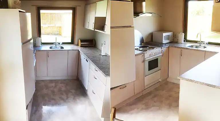 Ferienhaus 300 m vom Strand auf grossem Grund