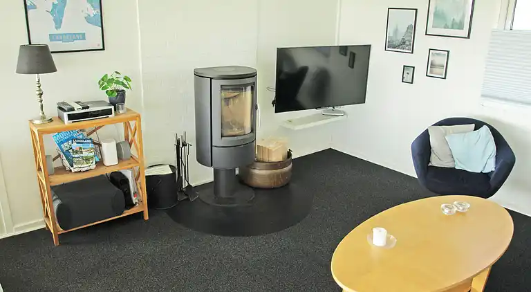 Ferienhaus mit Meerblick und 50 Meter zum Strand.