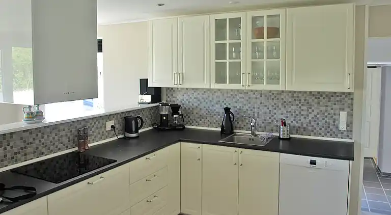 Schönes Ferienhaus für 12 Personen mit Meerblick.