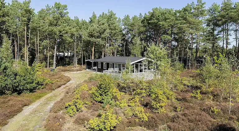 Idyllisk sommerhus midt i naturen på naturgrund