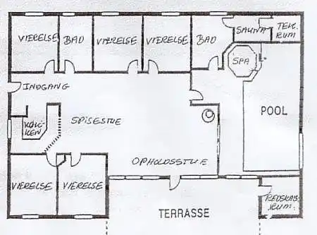 Dejligt poolhus nær Vesterhavet