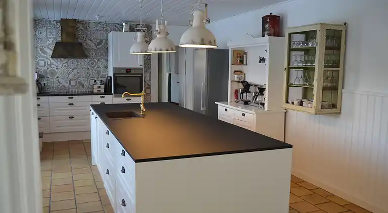 Stort feriehus i "badehotellet" stil 