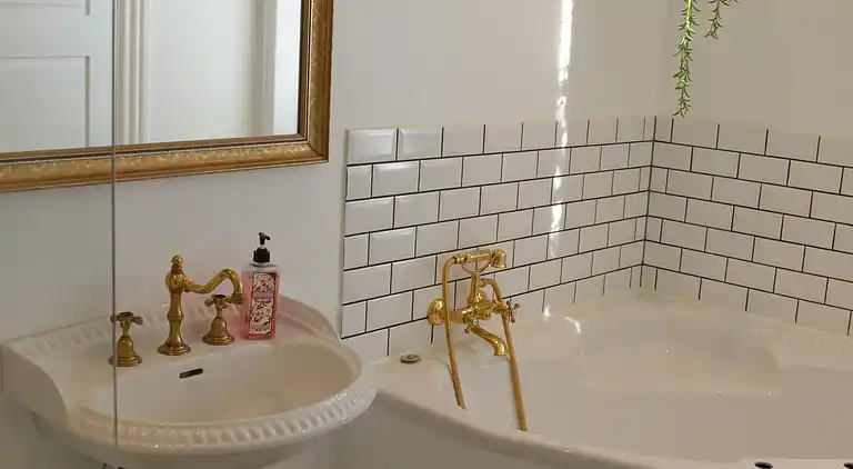 Stort feriehus i "badehotellet" stil 