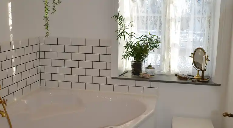 Stort feriehus i "badehotellet" stil 