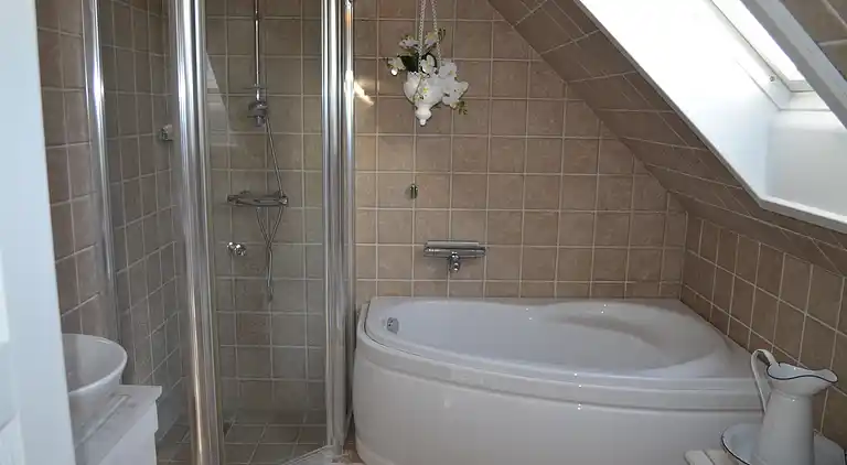 Stort feriehus i "badehotellet" stil 