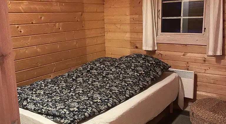 Charmantes Blockhaus mit Sauna nahe Strand