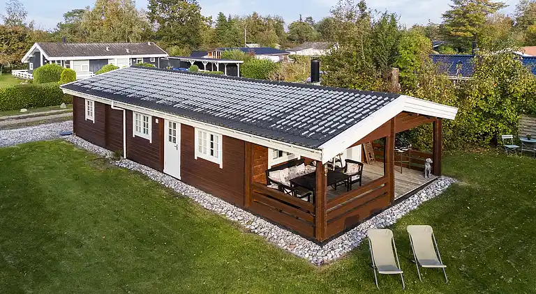 Charmantes Blockhaus mit Sauna nahe Strand