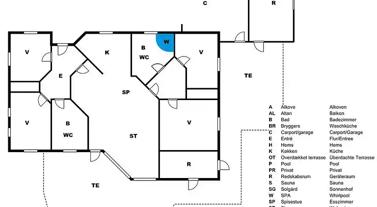 Geräumiges Ferienhaus nahe am Wasser