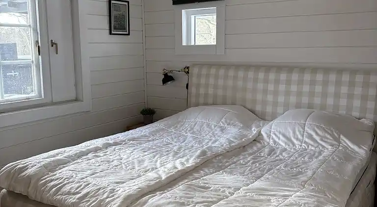 Moderne sommerhus med vildmarksbad og nær vandet