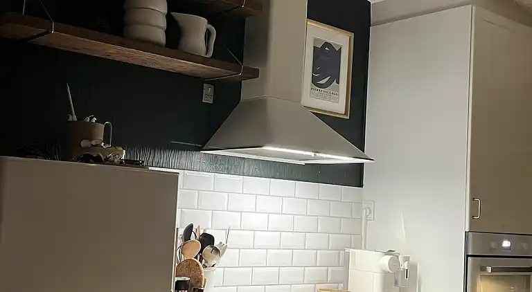 Ruhe, Natur, Schutz und Blick über den Fjord