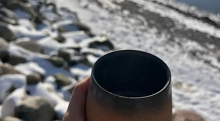 Ruhe, Natur, Schutz und Blick über den Fjord