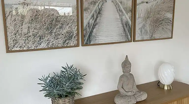 Ferienhaus in strandnähe.