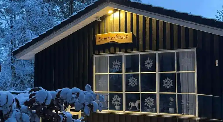 Ferienhaus mitten im Wald, nah am Wasser.