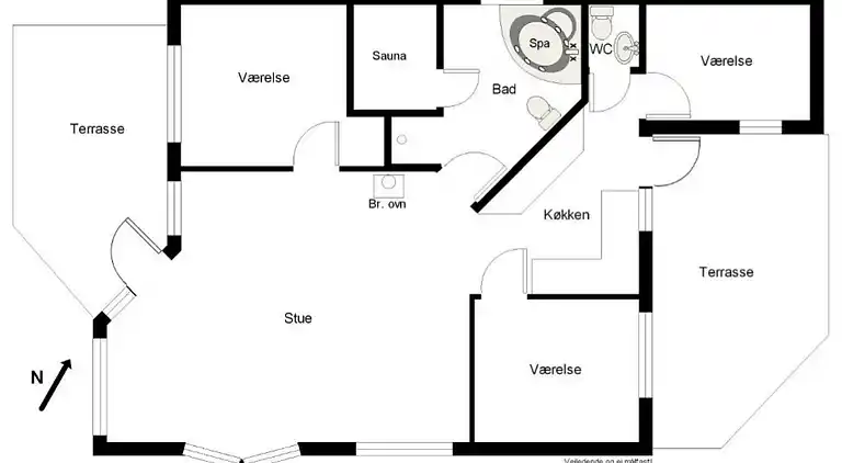 Helles und gemütliches Ferienhaus mit Spa & Sauna