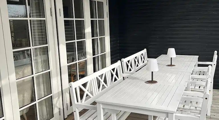 Ruhe, Natur, Schutz und Blick über den Fjord