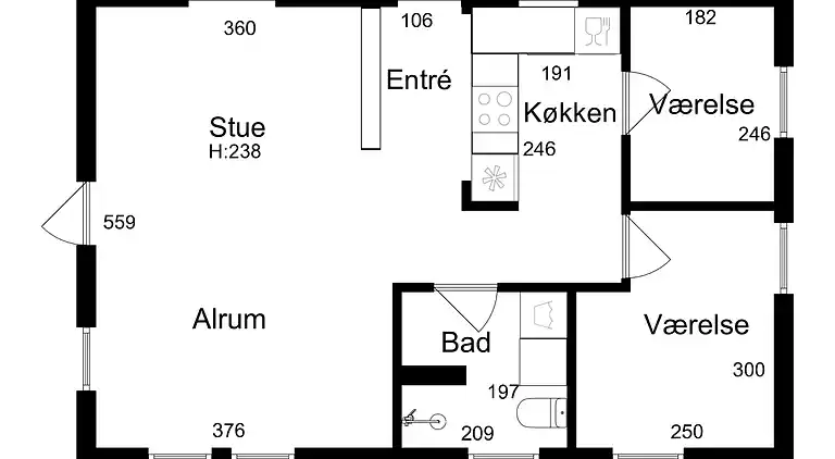 Hübsches Cottage in der Nähe von Hou und dem Meer