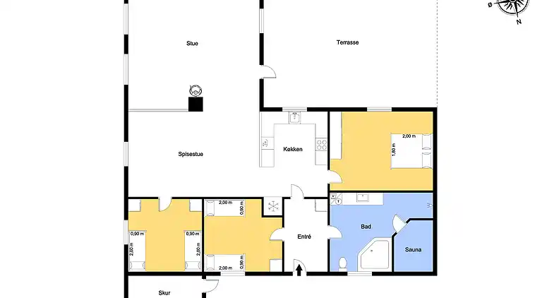 Ferienhaus in Nørre Fjand