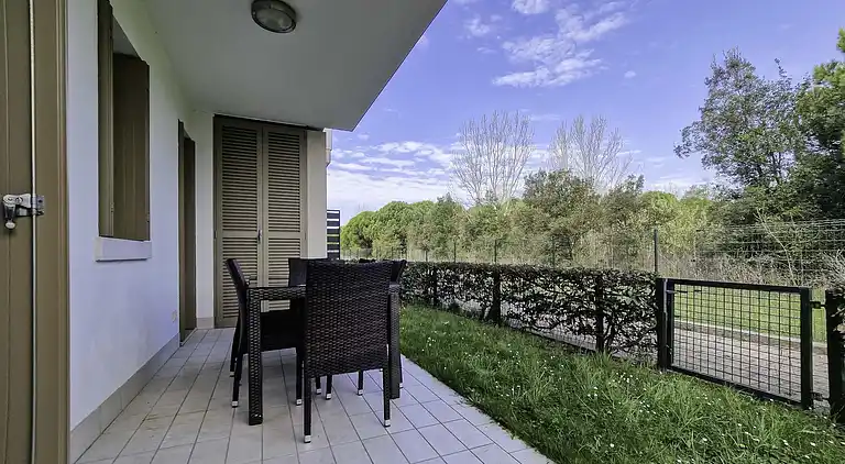 Schöne Wohnung mit Blick auf den Pool in Bibione