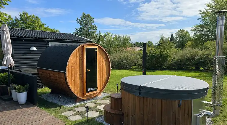 Sommerhusidyl med udesauna og vildmarksbad