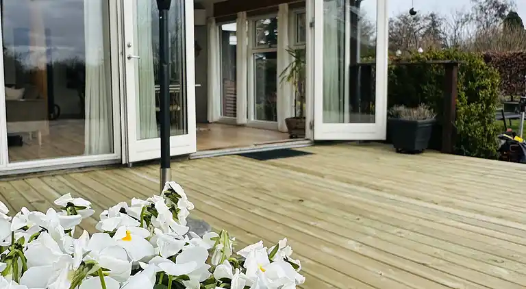 Stort sommerhus tæt på strand og natur