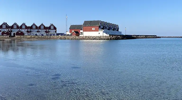 Sommerhus ved hav og børnevenlig strand