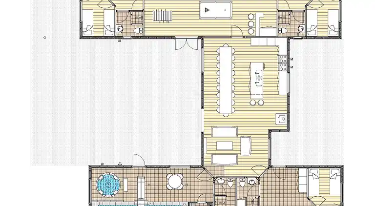 Geräumiges Ferienhaus mit Pool, Spa & Aktivitäten