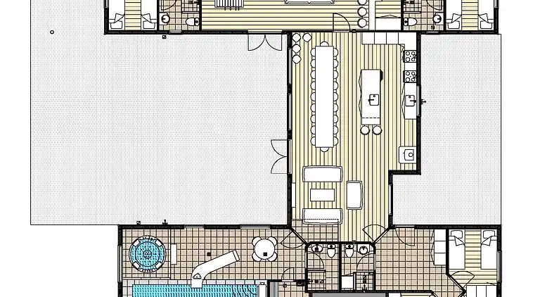 Geräumiges Ferienhaus mit Pool bei Møns Klint