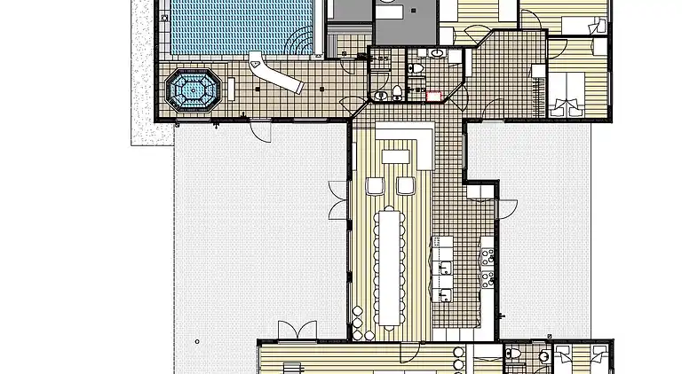 Luxus-Ferienhaus - Grenå Strand, Pool