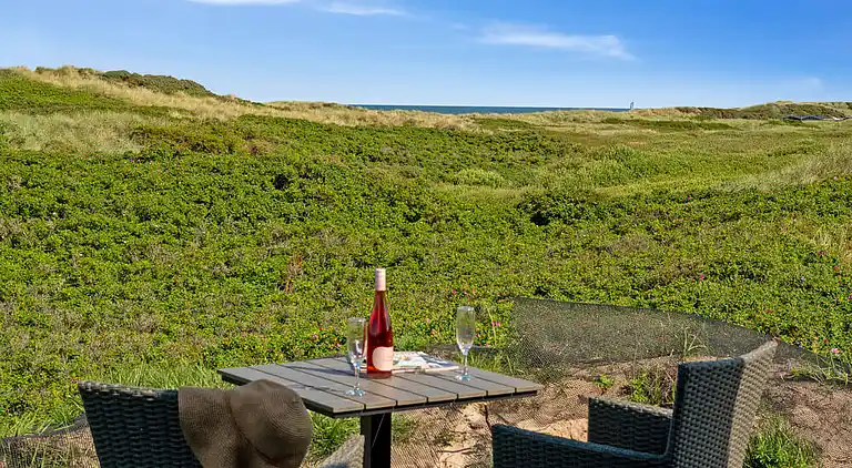 Luxus-Ferienhaus am Strand mit Spa & Spiel