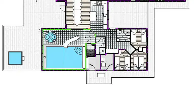Luxusferienhaus mit Hallenbad für 18