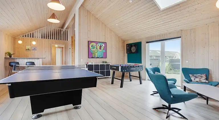 Poolhaus am Strand von Sydals mit Spa & Spiel