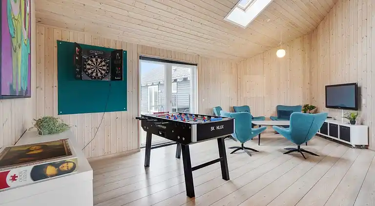 Poolhaus am Strand von Sydals mit Spa & Spiel