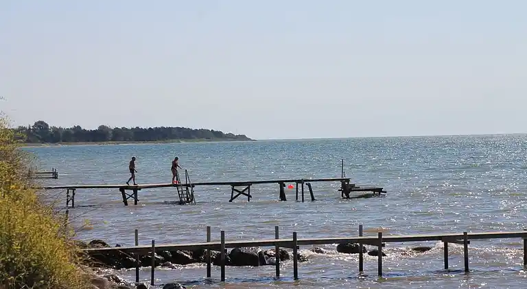 Poolhaus am Strand von Sydals mit Spa & Spiel