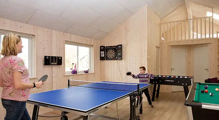 Ferienhaus mit Pool, Sauna & Spielraum