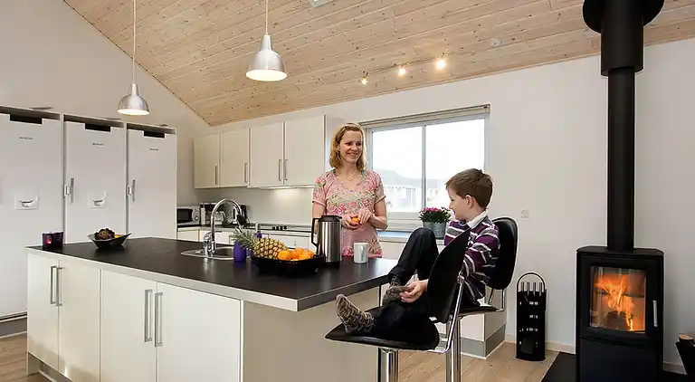 Ferienhaus mit Pool, Sauna & Spielraum