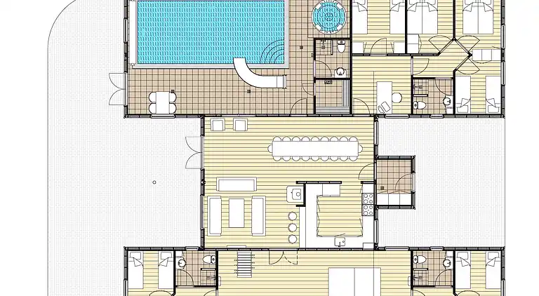 Ferienhaus in Blåvand - Pool, Spa, Aktivitäten