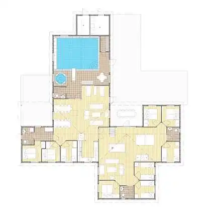 Luxuriöses Poolhaus mit Spa bei Marielyst