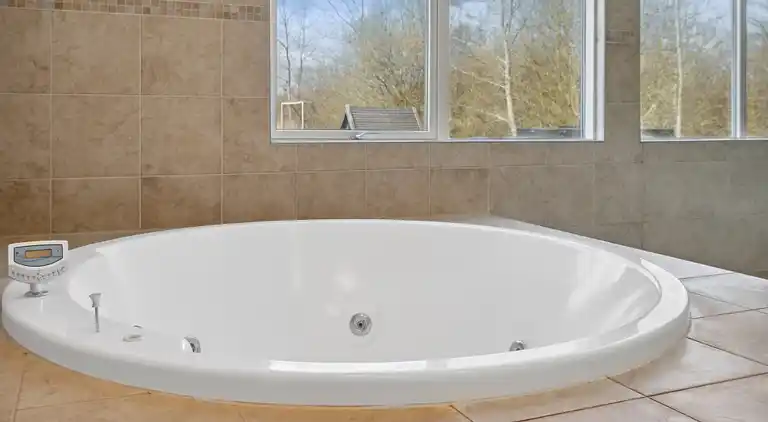 Sommarhus med vattenpark, spa och aktivitetsrum