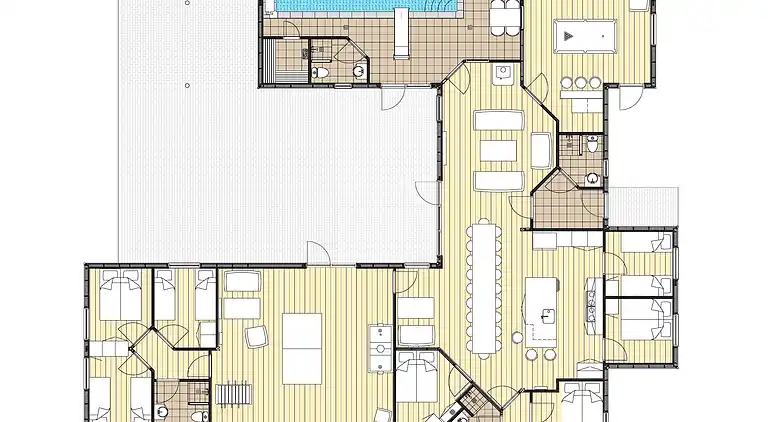 Luxuriöses Poolhaus mit Spa, Sauna & Spielplatz