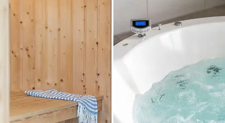 Wellnesshaus am Skåstrup Strand mit Pool