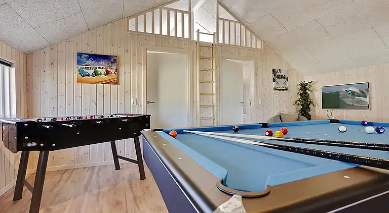 Ferienhaus mit Badeland, Sauna & Spielzimmer