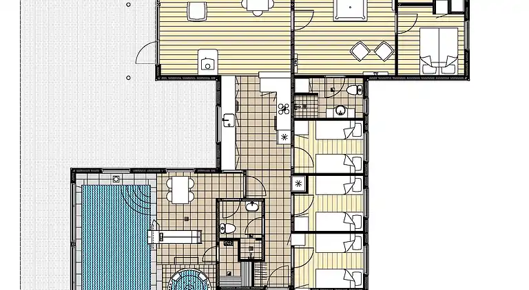 Große Familienvilla auf Møn mit Pool & Spa