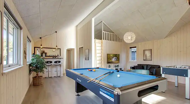 Sommarhus i Asserbo med pool och aktivitetsrum