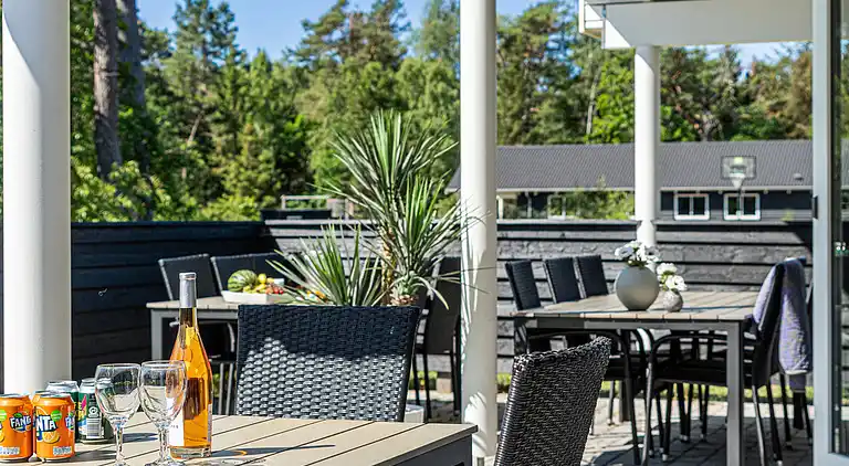 Sommarhus i Asserbo med pool och aktivitetsrum