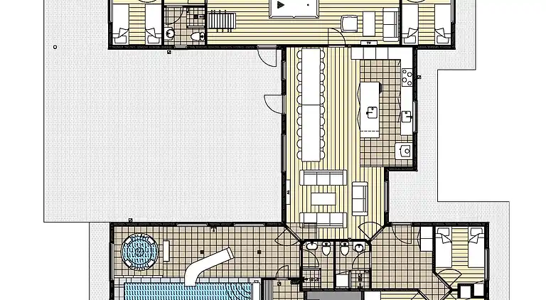 Stort sommarhus för 20 vid Marielyst