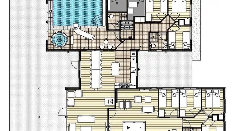 Luxus-Ferienhaus: Pool, Spa, Freizeitraum