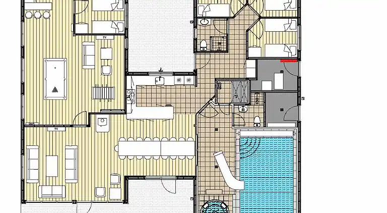 Großes Sommerhaus bei Snogebæk für 18